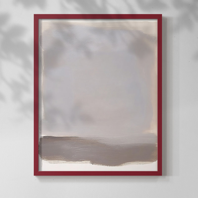 "ABSTRACT Series DCCXV III" par J Paul, H 11 po x l 9 po, Rouge