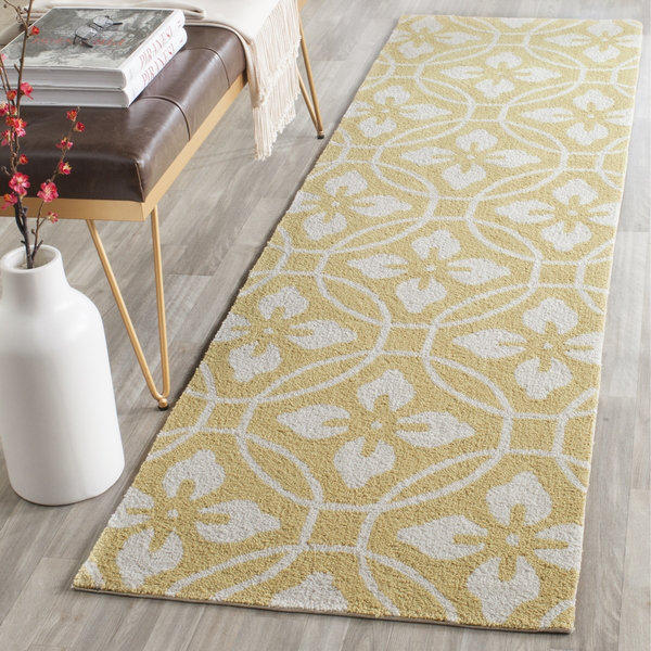 Kosinski Hand Hooked Performance Abstract Rug, Runner 2'3" x 8'