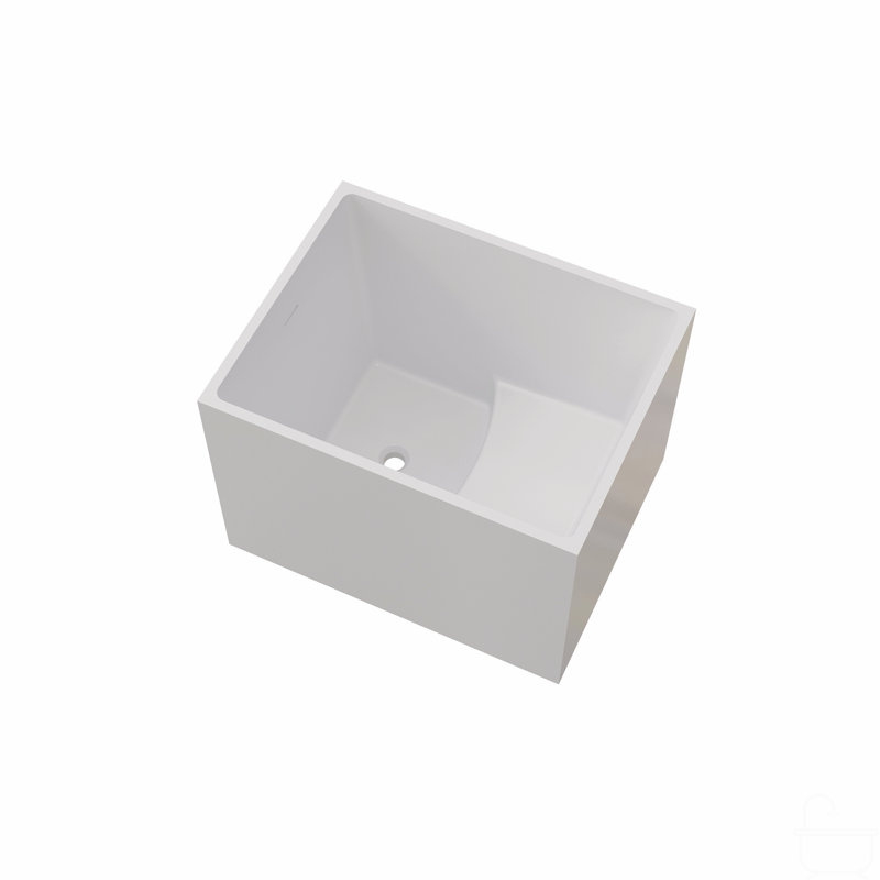 Baignoires autoportantes autoportantes en acrylique, forme rectangulaire