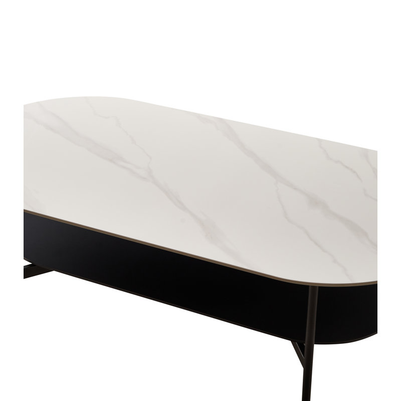 Cedric Sintered Stone Oval Coffee Table