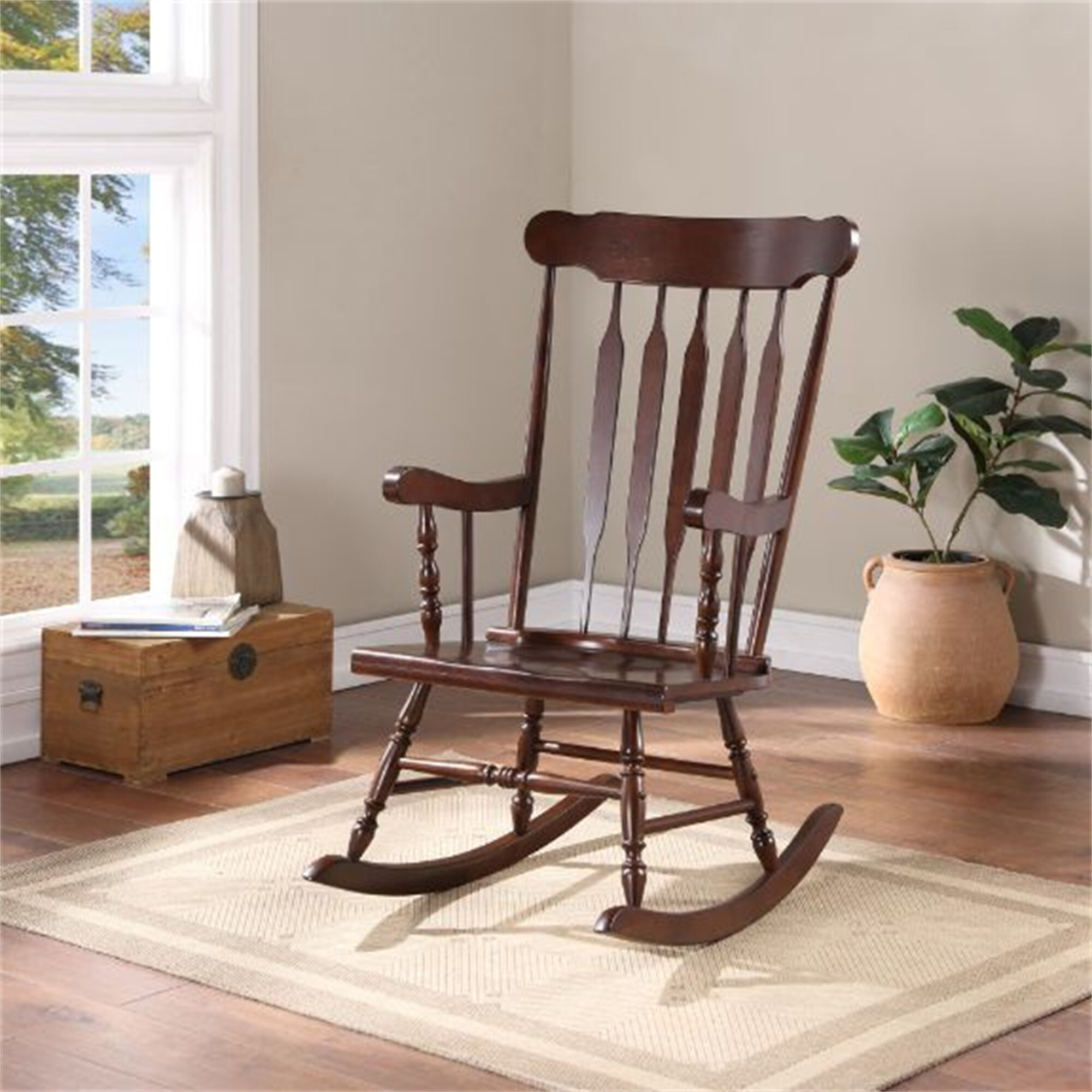 Vintage Rocking Chair for Legs/wooden Rocking Footstool