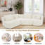 Modular Sectional Sofa With Rounded Silhouette And Pillows-130197325