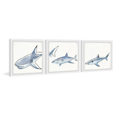 Mary-Alice Shark Frenzy, ensemble de 3 pièces, reproduction encadrée