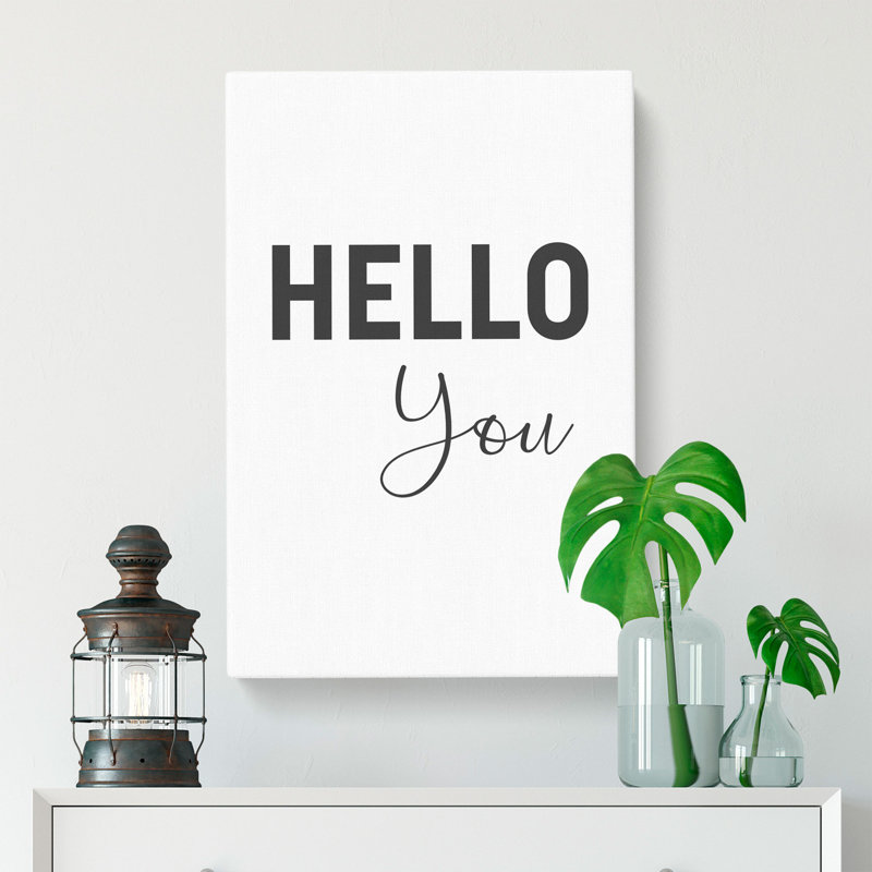Hello You - Wrapped Canvas, 50cm H x 35cm W x 3cm D