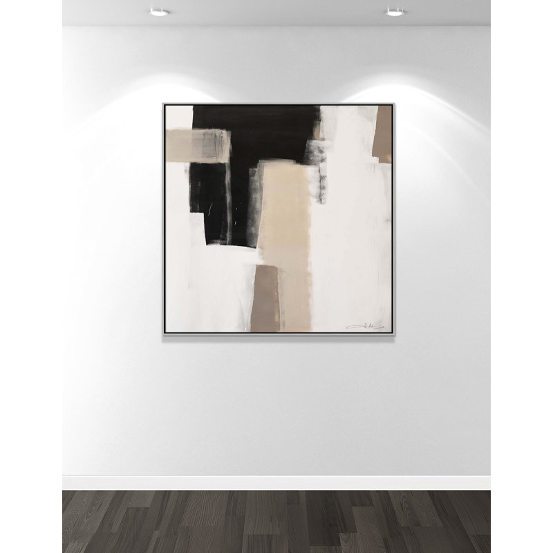 Earth Scapes I-A Print by Casa Fine Arts, Silver Floater Framed, 46.5" H x 46.5" W x 2" D