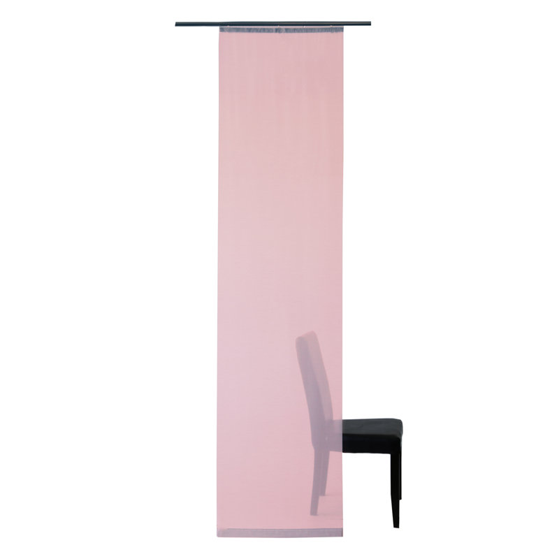 Deerfield Track Insert Sheer Sliding Panel, Rose