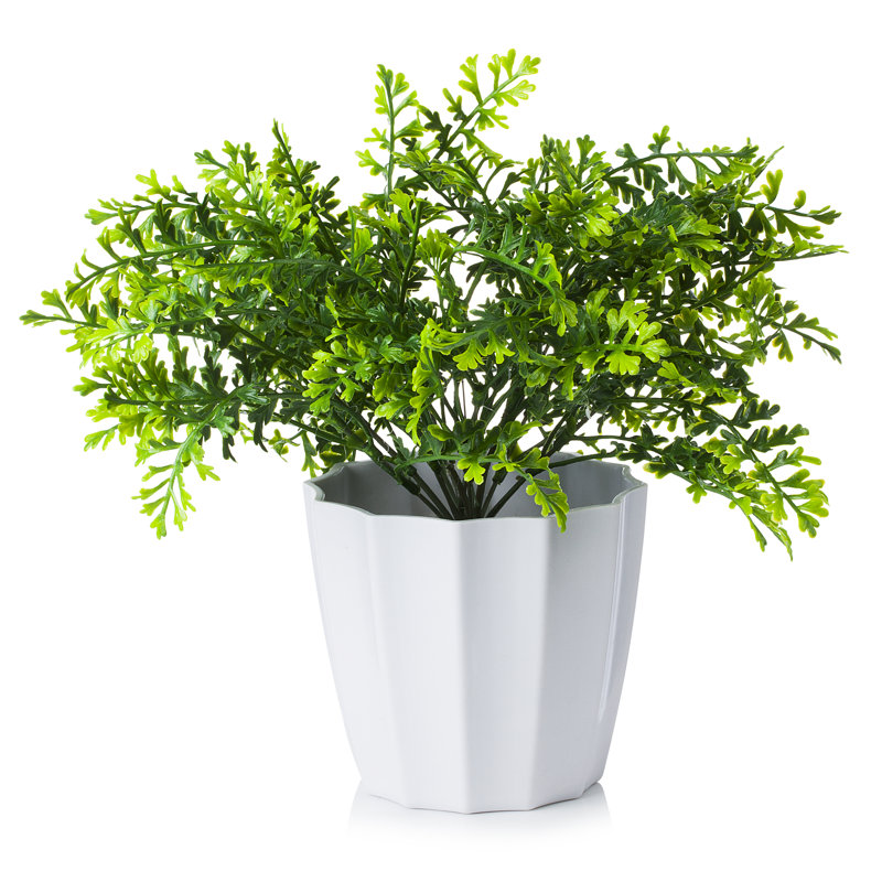 12'' Faux Evergreen Grass in Pot