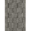 Tapis noir à motif géométrique à rayures-1818352207