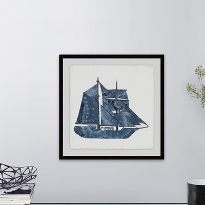 " Blue Sailboat "