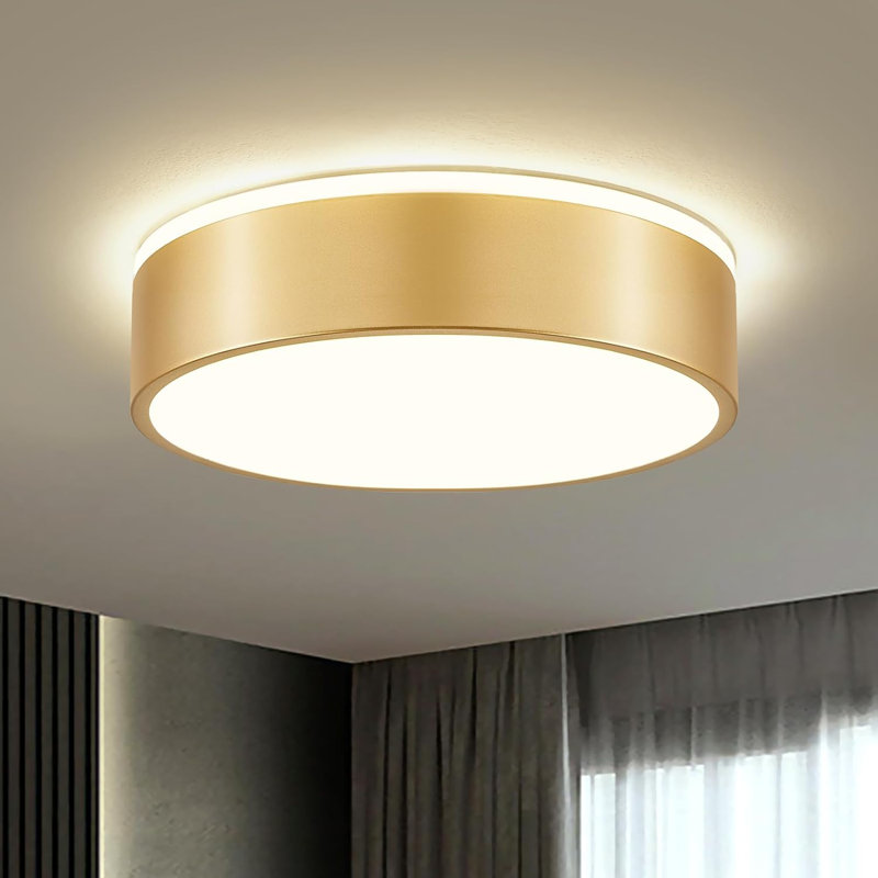Modern Dimmable Ceiling Light, 2700K-6000K 5CCT Selectable Flush Mount Ceiling Light Fixtures, Minimalist Round Metal LED Ceiling Lamp For Bedroom, Kitchen, Hallway, Laundry Room