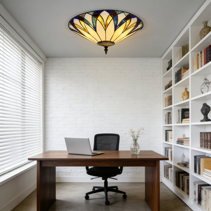 3-light Flush Mount Ceiling Light