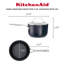 KitchenAid Hard Anodized Induction Nonstick Sauce Pan with Lid, 2 Quart, Matte Black