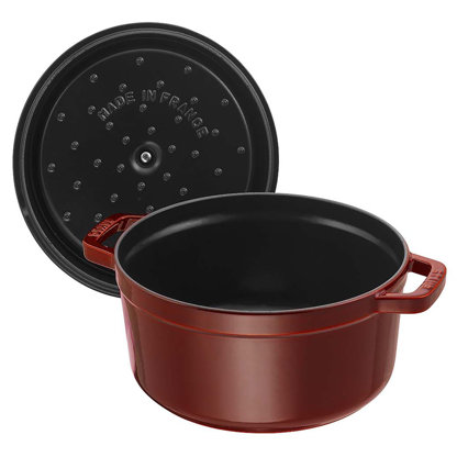 Crock-Pot Artisan 13 Enameled Cast Iron Lasagna Pan, Matte Linen White
