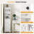 Narrow Bathroom Storage Cabinet With Door, Adjustable Shelves, 60.9" Wooden Tall Tower For Kitchen, Entryway, White-221618677