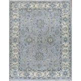 Transitional One-of-a-Kind Rectangle 4'1" X 6'4" Hand Knotted Area Rug