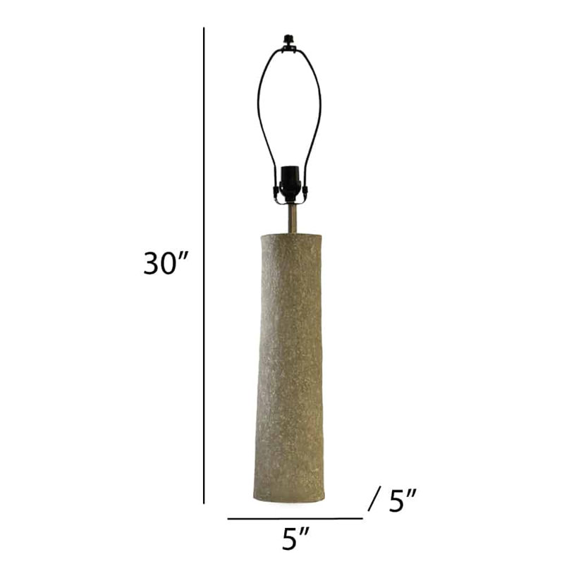 Saltillo Lamp Base Lamp, Gray