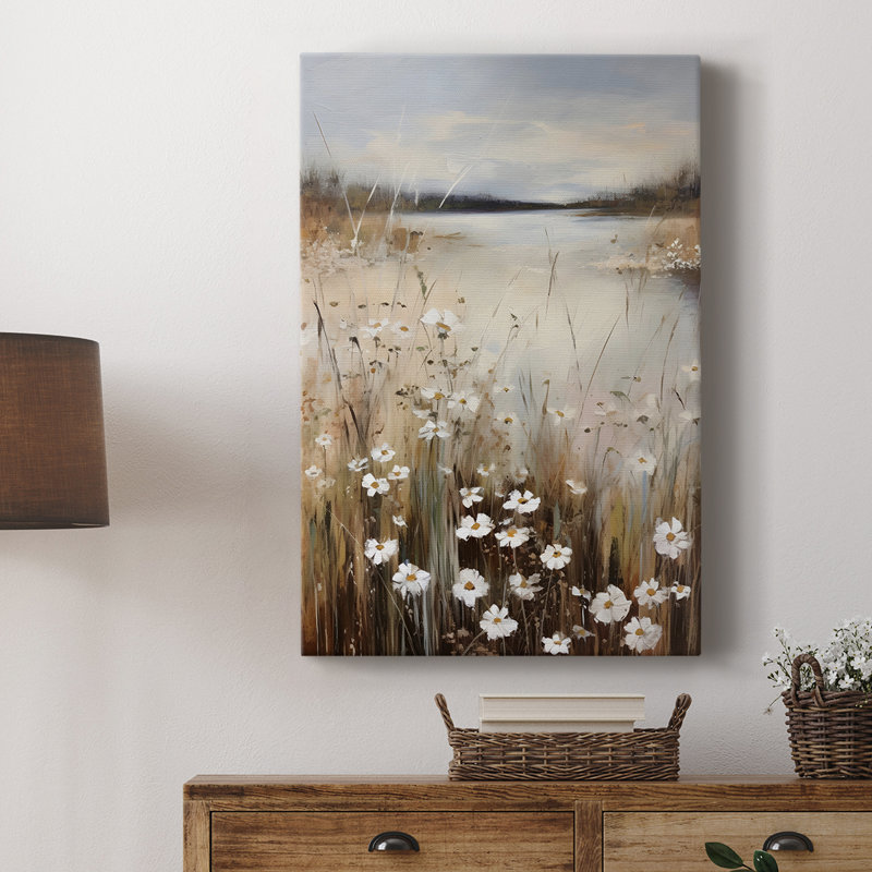 Imprimé floral rétro Ccciii - galerie tendue Cavas, H 12 po x l 8 po