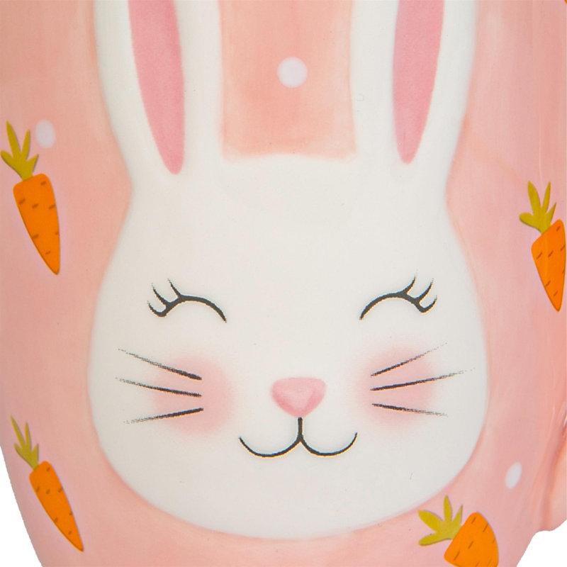 Nicola Spring - Pink Bunny Mug - 9cm - Pink