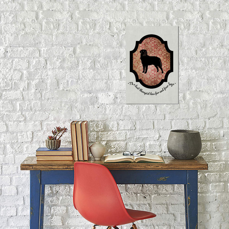 «Rottweiler I» par 5collectif, impression sur toile tendue, H 60 po x l 40po x P 1,5 po, Toile tendue, Pas de tapis