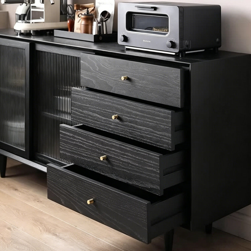 Buffet noir Simple Style, 31.5" H x 59.06" W x 15.75" D