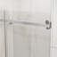 Porte de douche coulissante, 48 po x 72 po, verre trempé de 6 mm de 1/4 po, facile à nettoyer, réglable de 44 à 48 po, seuil anti-éclaboussures, poulies silencieuses, pièces, revêtement transparent lisse, réglable, réversible, éclaboussures