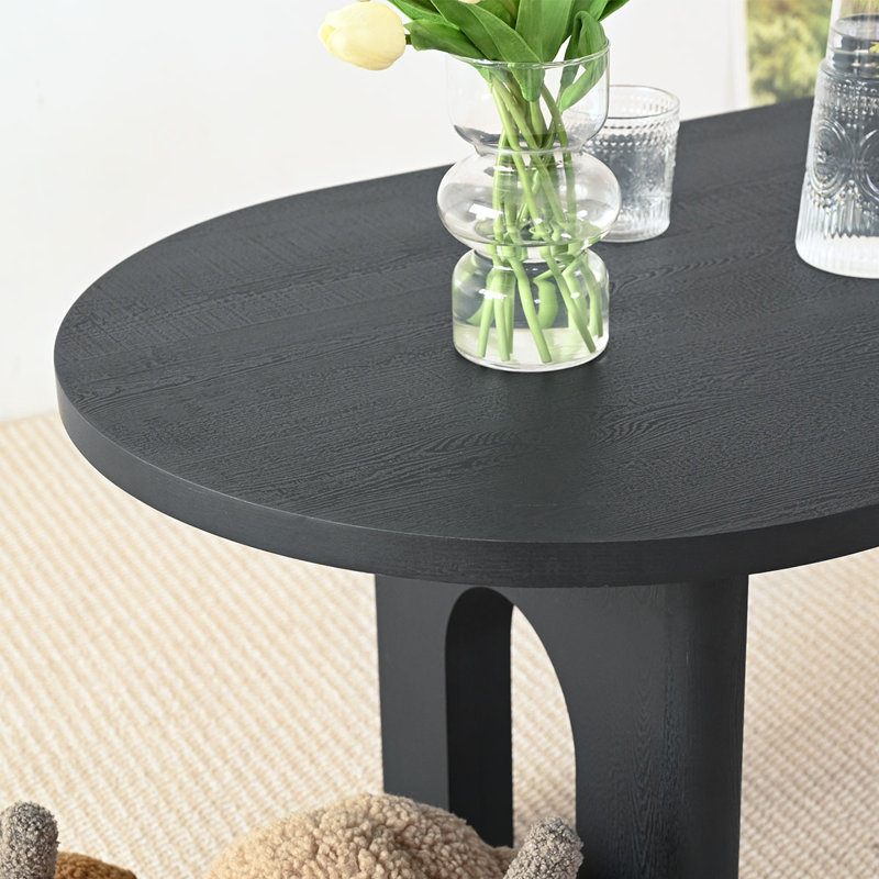 Table basse de salon 48 po, Noir