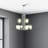 9 - Light Dimmable Tiered Chandelier
