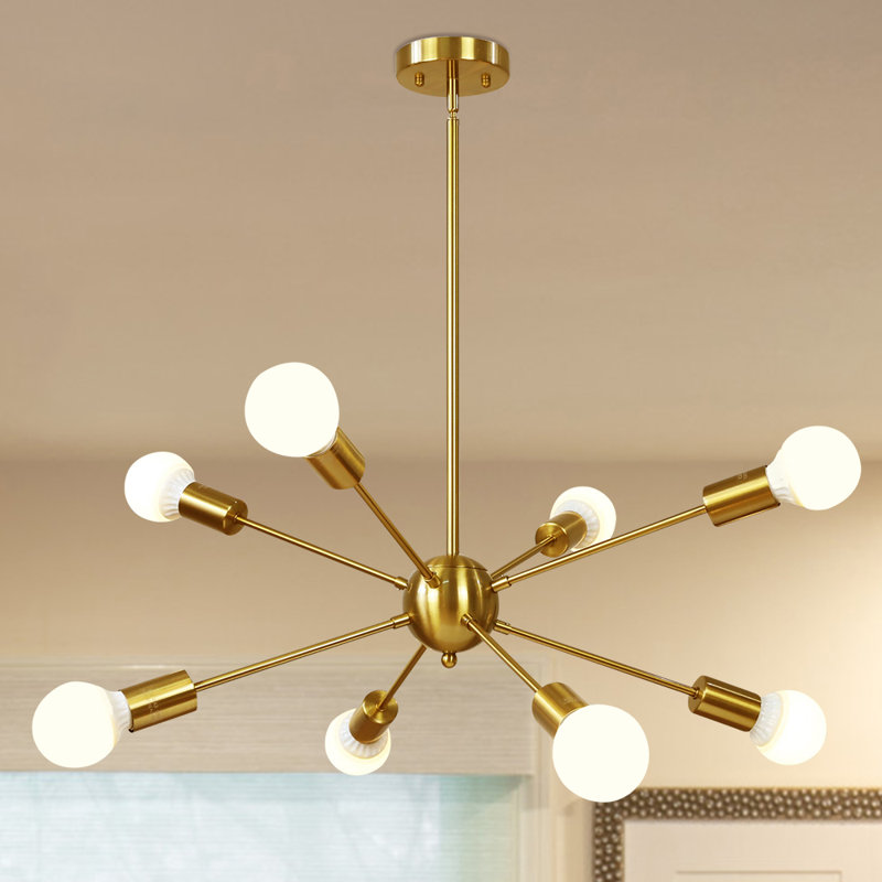 Luminaire suspendu 8 lumières Ahni