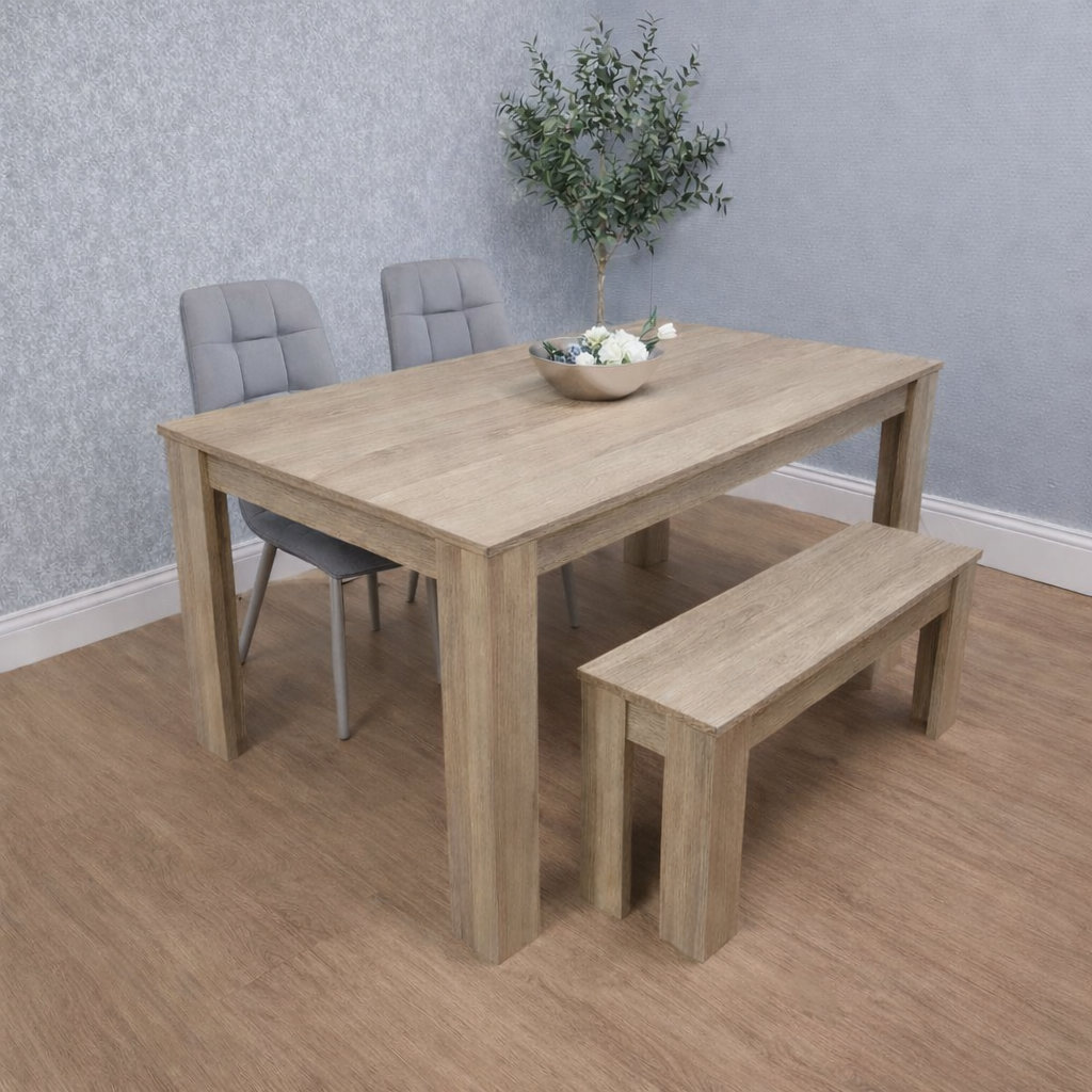 Kosy Koala Light/Grey Dining Table Set With 2 Chairs Dining Room And Kitchen Table Set Of 2, And Benches - Image 10