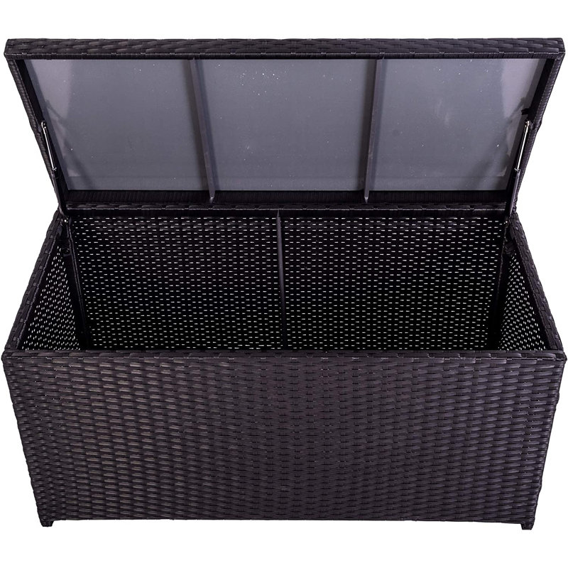 Boîte de rangement extérieure en osier 60 gallons Aura