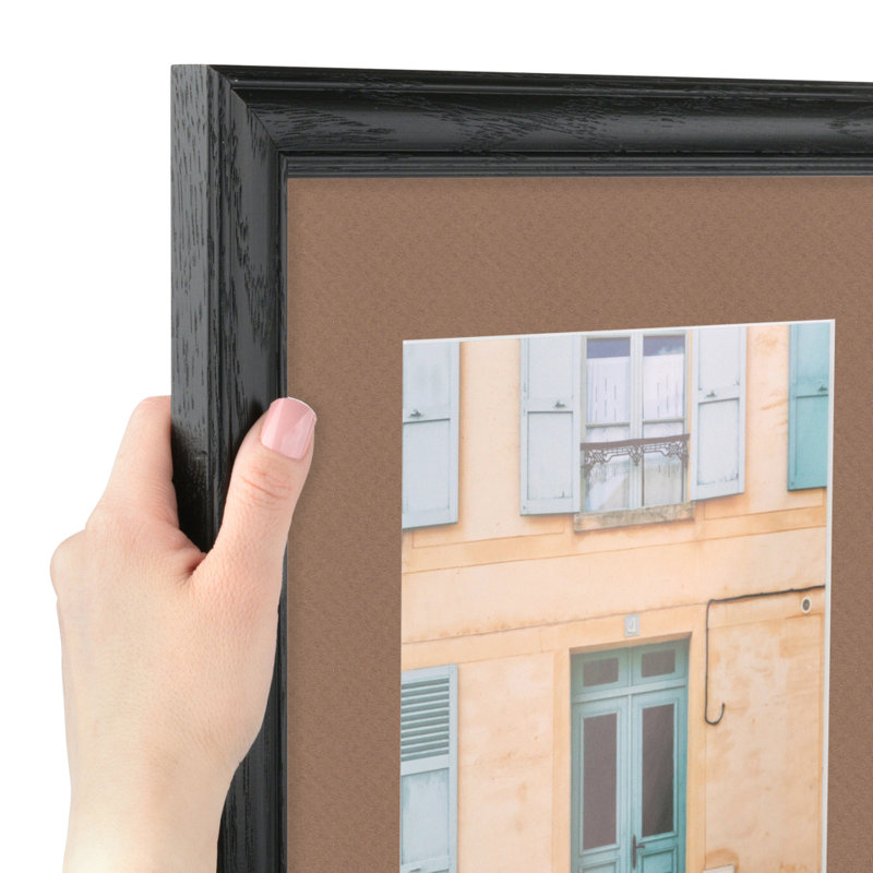 Wood Matte Picture Frame with Mat, Sandpiper