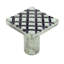 Wrought Iron Cabinet Knob Pull Square Diamond Grid Pewter Finish Decorative Metal Knobs Pack of 2