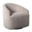 Chaise pivotante rembourrée à 360 degrés