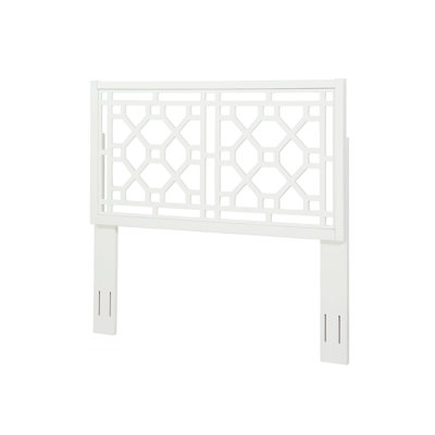 Tabor Chippendale White Headboard 