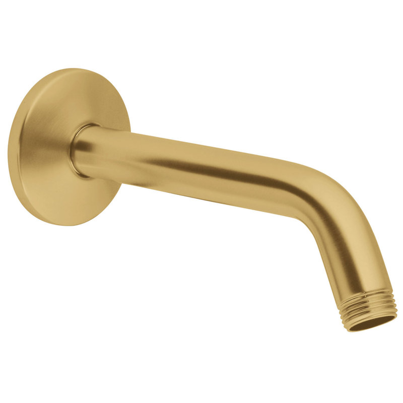 Relexa® 6.63" Tubular Shower Arm and Flange, Brushed Cool Sunrise