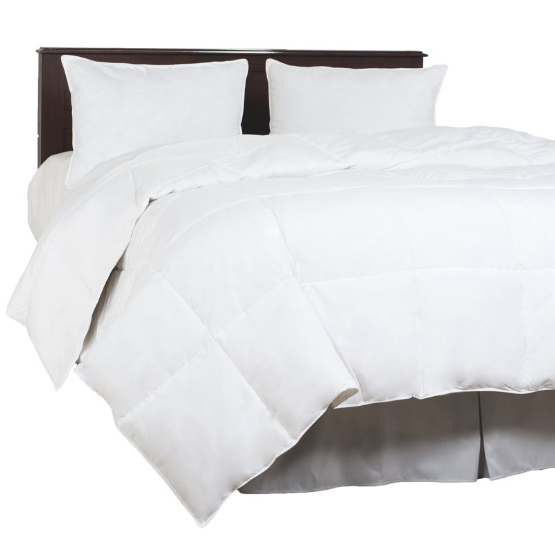 Luxurious Comforter- Ultra-Soft White Goose Down Alternative Comforter, Hypo-Allergenic, Quilted Box Stitched, All Season Comforter by Lavish Home