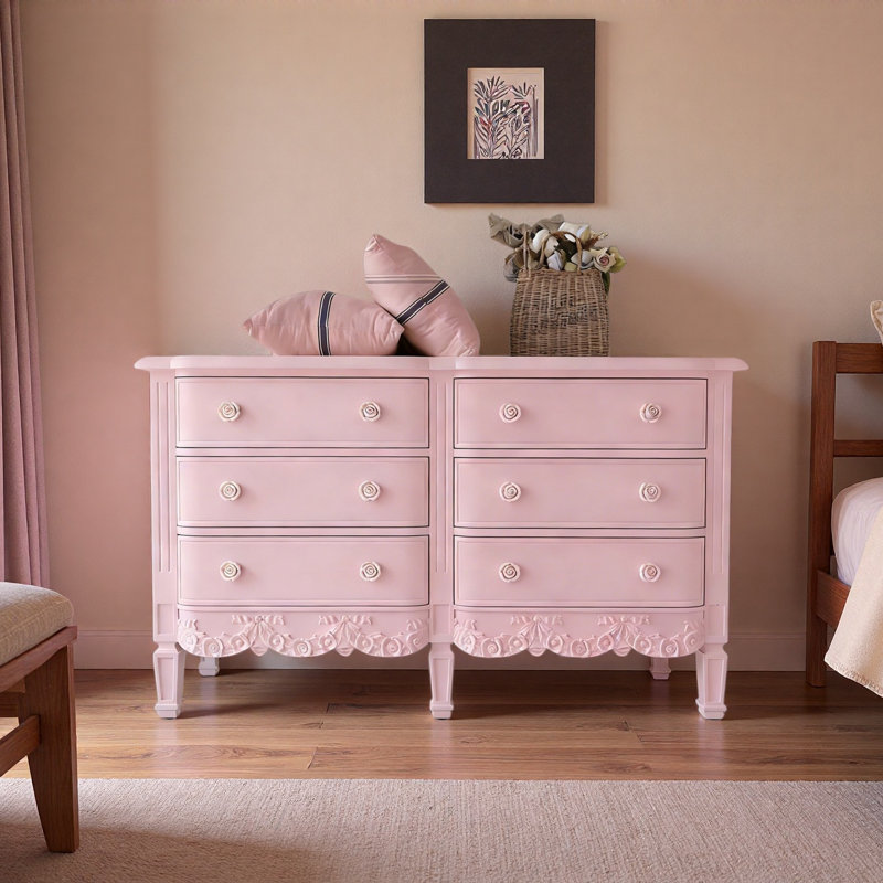 Buffet de grande capacité de style crème, Rose