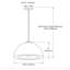Luminaire suspendu 1 lumière Reese - Gris-1930741110-1930741111