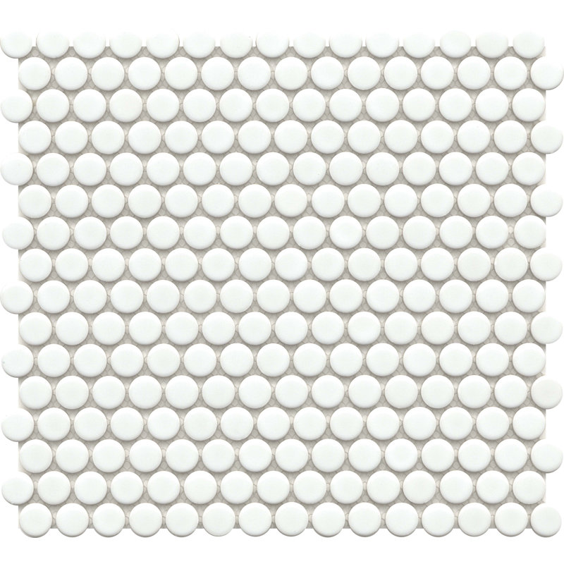 Savvy™ 11 In. X 12 In. Glossy Porcelain Floor And Wall Tile (14.61 Sq. Ft./Case), White