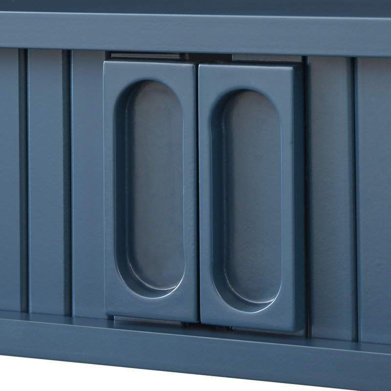 Vandeusen Oval Writing Desk, Midnight Blue