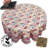 Block Print Floral Cotton Round Tablecloth-53450806
