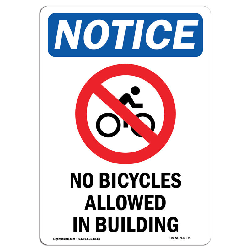 Signe «no bicyclettes autorisé» avec symbole