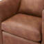 Fauteuil demi-tonneau pivotant en similicuir-1263490522