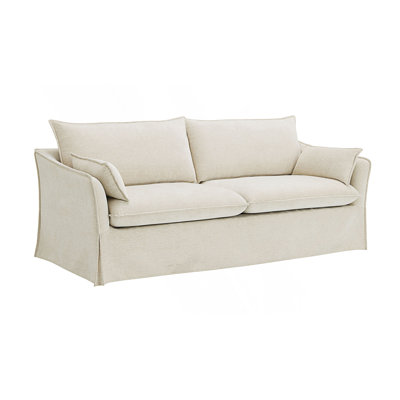 Modern Sofa With 2 Accent Pillows