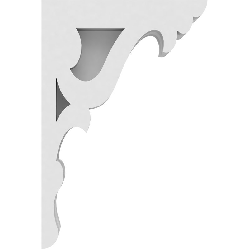 Corbeau en PVC de qualité architecturale Cornelia, H 6 po x l 4 po x P 1,875 po
