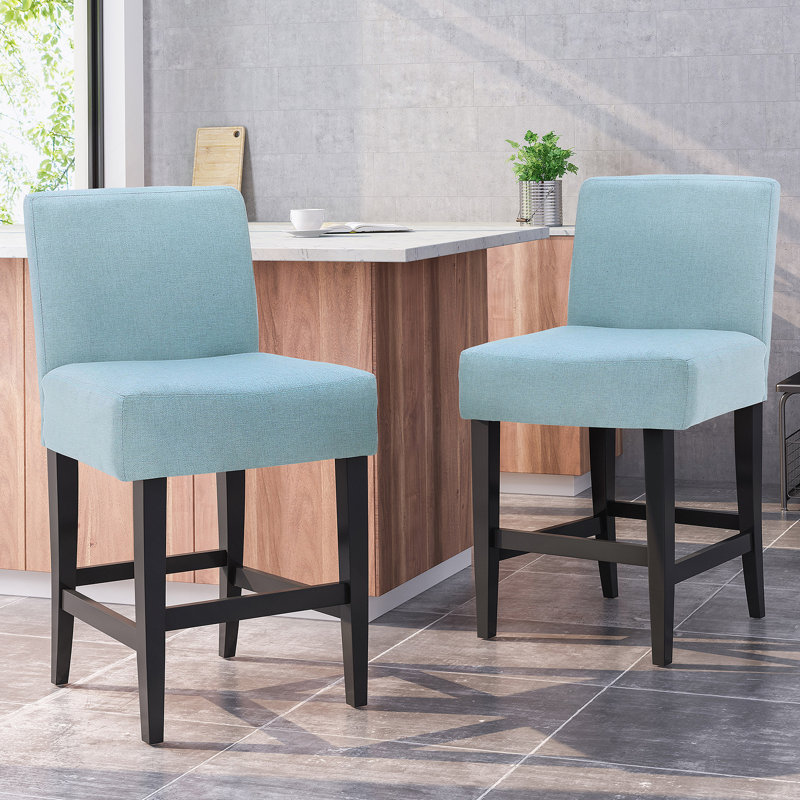 Tabouret de comptoir Zuma Kd, Tabouret de comptoir (siège d'une hauteur de 26 p, Bleu clair