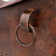 60" Hammered Copper Double Slipper Bathtub with Rings and Overflow Holes