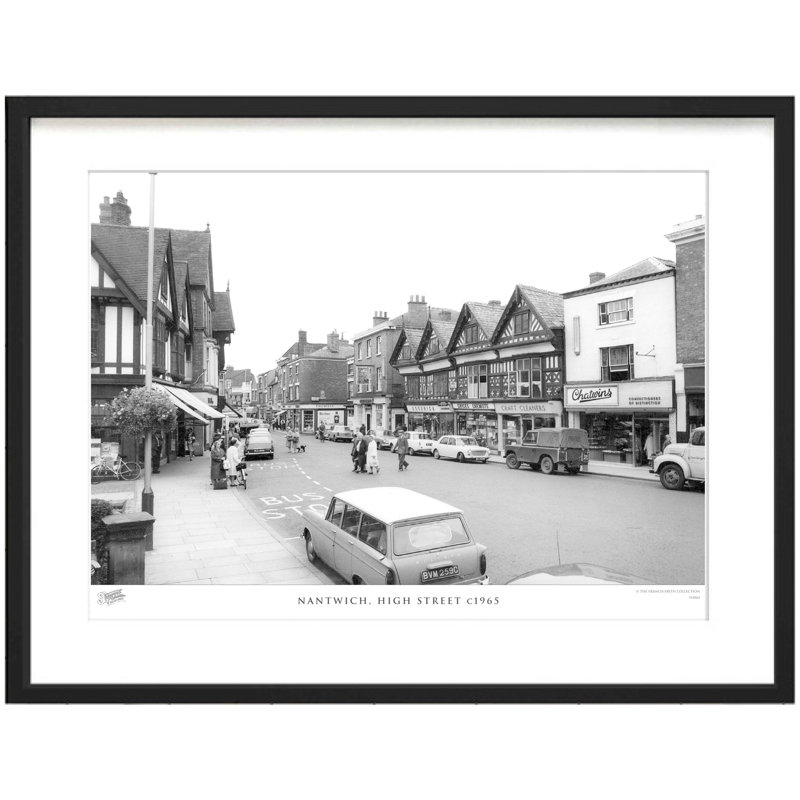 Nantwich, High Street C1965 - Single Picture Frame Print, 28cm H x 36cm W x 2.3cm D