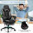 Gymax Adjustable Reclining Ergonomic Faux Leather Swiveling PC & Racing Game Chair with Footrest-62268508
