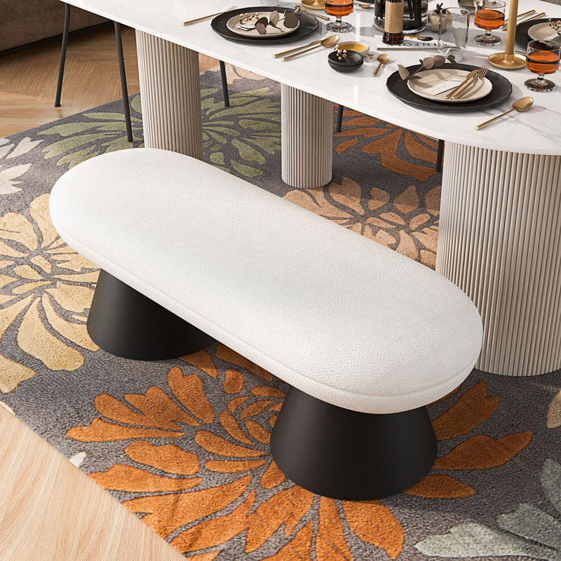 Banc de salle à manger, chambre rembourrée, banc d'entrée de bout de lit